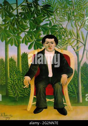 Henri Rousseau alias le Douanier Rousseau - Portrait Joseph Brummer 1909 Banque D'Images