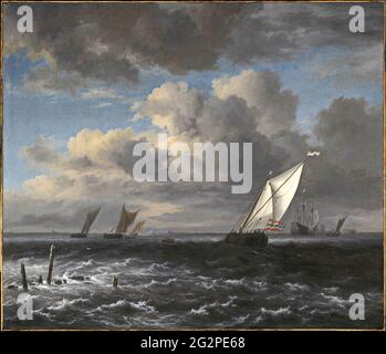 Jacob Van Ruisdael - Mer Ebauche Banque D'Images