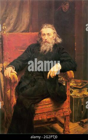 Jan Matejko - Auto-portrait 1892 Banque D'Images