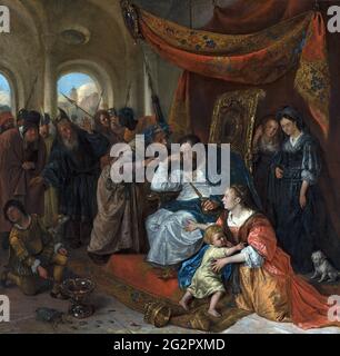 Jan Steen - Moïse et Pharaons Couronne Banque D'Images