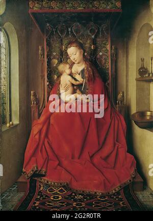 Jan Van Eyck - Madonna de Lucca Banque D'Images