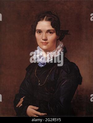 Jean-Auguste-Dominique Ingres - Mademoiselle Jeanne Gonin 1821 Banque D'Images
