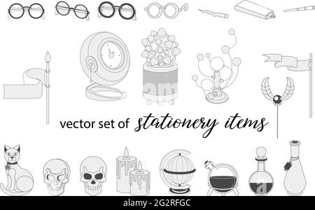 ensemble d'éléments, d'éléments Illustration de Vecteur