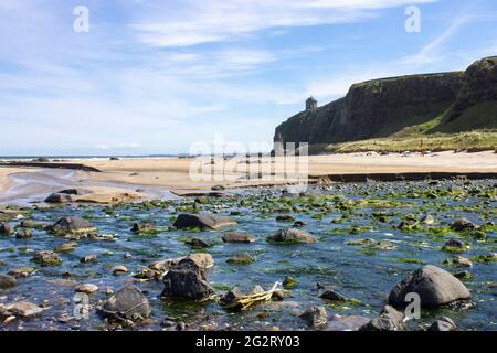 Benone Strand, également appelée plage de descente, un grand brin de sable dans le comté de Derry, Castlerock, Irlande du Nord Banque D'Images