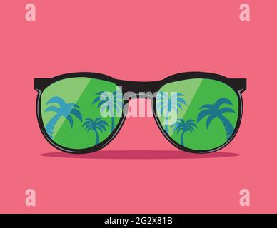 Sunglas branché vector illustration Illustration de Vecteur