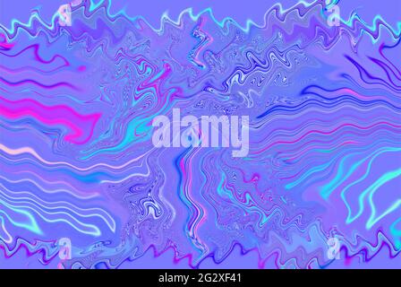Trippy violet rose Psychedelic liquide marbre fluide résumé art conception de fond. Style tendance en marbre liquide. Idéal pour le Web, la publicité, les tirages. Banque D'Images