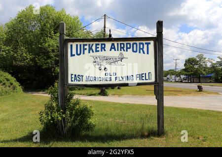 Aéroport de Lufker East Moriches long Island New York Banque D'Images