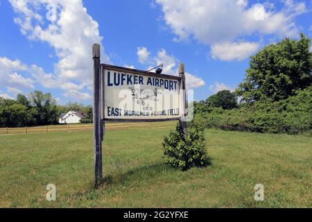 Aéroport de Lufker East Moriches long Island New York Banque D'Images