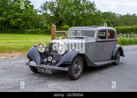 1936 30s avant la guerre Bentley autres 4257cc berline à la 58ème édition annuelle de Manchester à Blackpool Vintage & Classic car Run l'événement est un « Touring Assembly » Banque D'Images