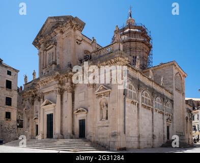 La cathédrale de l'Assomption de la Vierge Marie à Dubrovnik, Croatie Banque D'Images