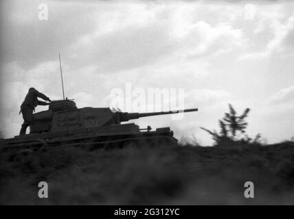 Wehrmacht Heer Panzerkampfwagen III PzKpfw III Panzer III Ausf. H - Armée allemande Panzerkampfwagen / Medium Tank III Mark / Mk H Banque D'Images