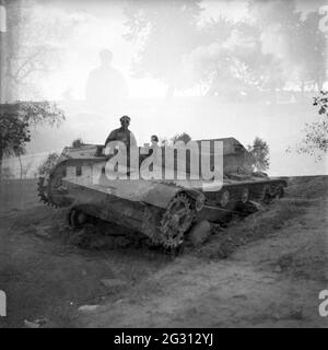 Wehrmacht Heer Fahrschulpanzer IV - véhicule d'école de conduite de char d'armée allemande Tank IV Mark / Mk D Banque D'Images