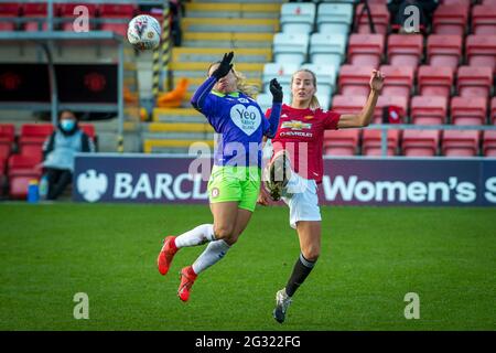 Leigh, Grand Manchester, Angleterre 20 décembre 2020. Barclays FA Womens Super League match entre Manchester United et Bristol City. Banque D'Images