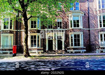 Maisons de la période, Bootham, York, Angleterre Banque D'Images