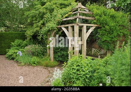 WOLLERTON, SHROPSHIRE / ROYAUME-UNI - 22 MAI 2014 : le jardin du Wollerton Old Hall Banque D'Images