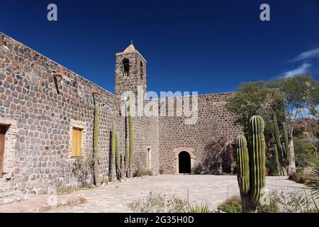 Mission de Santa Rosalía de Mulegé, Baja California sur, Mexique Banque D'Images