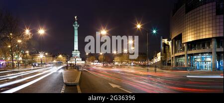 FRANCE. PARIS (75) PLACE DE LA BASTILLE Banque D'Images