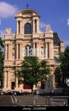 FRANCE PARIS (75) 4ÈME ARRONDISSEMENT, EGLISE ST GERVAIS Banque D'Images