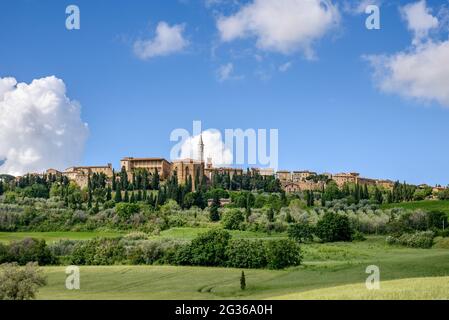 PIENZA, TOSCANE, ITALIE - MAI 19 : vue de Pienza en Toscane le 19 mai 2013 Banque D'Images