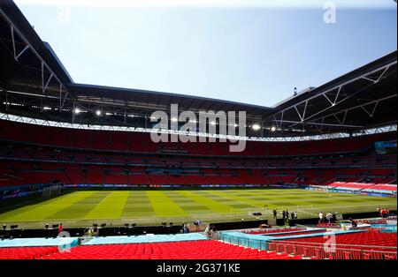 WEMBLEY, Royaume-Uni, JUIN 13: Vue de Wembley pendant le championnat d'Europe Groupe D entre l'Angleterre et la Croatie au stade Wembley , Londres le 13t Banque D'Images