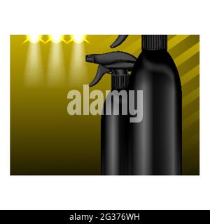 Nettoyant pour vitres Creative Banner Vector Illustration de Vecteur