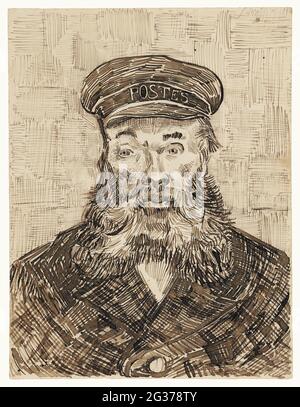 Portrait de Joseph Roulin (1888) par Vincent Van Gogh. Banque D'Images