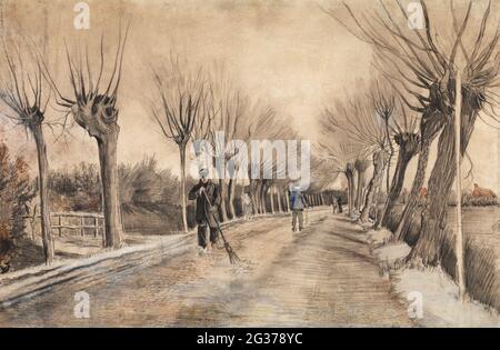Road in Etten (1881) de Vincent Van Gogh. Banque D'Images