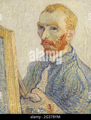 Art / peinture – Portrait de Vincent van Gogh (1925–1928) par Vincent van Gogh. Banque D'Images