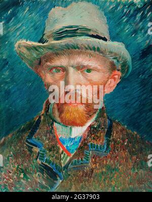 Autoportrait (1887) de Vincent Van Gogh. Banque D'Images