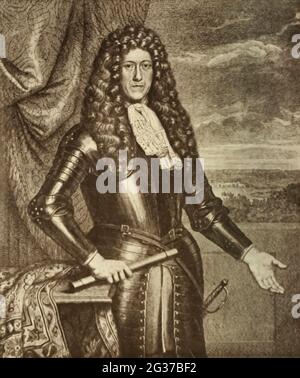 Hendrik van Rheede [Hendrik Adriaan van Rheede tot Drakenstein (Amsterdam, 13 avril 1636 – en mer, 15 décembre 1691) était un militaire et un administrateur colonial de la Compagnie néerlandaise de l'Inde orientale et naturaliste. Entre 1669 et 1676, il a été gouverneur de Malabar néerlandais et a employé vingt-cinq personnes dans son livre Hortus malabaricus, décrivant 740 plantes dans la région. En tant que seigneur de Mydrecht, il a également joué un rôle dans la gouvernance des colonies du Cap]. D'après le livre ' Old Cape Colony; une chronique de ses hommes et maisons de 1652-1806 ' par Trotter, Alys Fane (Keatinge), Mme Date de publication Banque D'Images