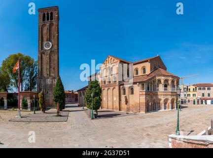 Basilique dei Santi Maria e Donato, Murano, île de Murano, Venise, Vénétie, Italie Banque D'Images