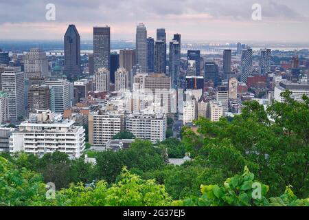 Vue sur la ville, Montréal, province de Québec, Canada Banque D'Images