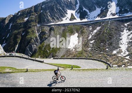 Suisse, Tour de Suisse, col de Gotthard (Tremola) Banque D'Images