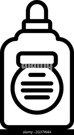 Icône du conditionneur de cheveux bouclés. Outline Curly conditionneur de cheveux icône vectorielle pour la conception de Web isolé sur fond blanc Illustration de Vecteur