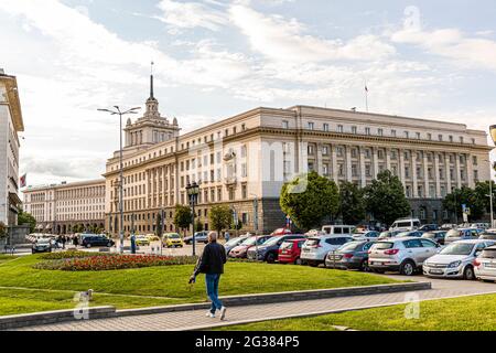 Le Parlement bulgare à Sofia, Bulgarie Banque D'Images