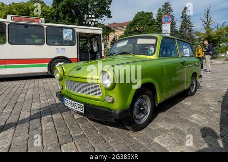 Sofia, Bulgarie - 12 juin 2021 : défilé rétro de vieilles voitures rétro Banque D'Images