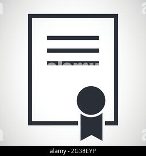 Icône de licence d'échange d'émissions de CO2 Illustration de Vecteur