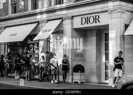 Londres Oxford Street Bond Street leicester Square Banque D'Images