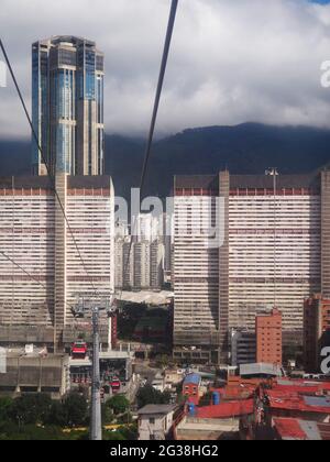 CARACAS, VENEZUELA - 31 mai 2021 : vue sur le parc central depuis le sud de la ville Banque D'Images