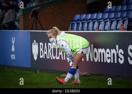 Liverpool, Angleterre, le 17 janvier 2021. Barclays FA Womens Super League match entre Everton Women et Bristol City Women. Banque D'Images