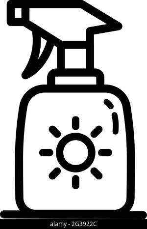 Icône crème solaire. Icône vectorielle du vecteur sunblock pour la conception de sites Web isolée sur fond blanc Illustration de Vecteur