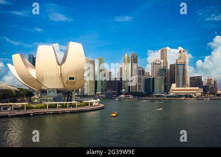 10 août 2018 : Artscience, un musée dans la station intégrée de Marina Bay Sands à la zone centrale de Singapour, a été ouvert le 17 février 2011 an Banque D'Images