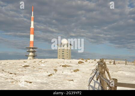 Brocken dans le parc national de Harz, Saxe-Anhalt, Allemagne Banque D'Images