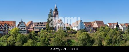 Paysage urbain panoramique de Dornstetten, Allemagne Banque D'Images