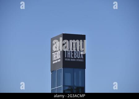 Luxembourg, Luxembourg. 13 juin 2021. Le centre d'exposition et de congrès Luxexpo le Box Credit: Horst Galuschka/dpa/Alamy Live News Banque D'Images