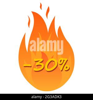 Ensemble d'icônes de vente. Prix de remise et modèle de conception de vente. Symboles shopping et prix bas. 30 % de ventes. Illustration vectorielle. Illustration de Vecteur