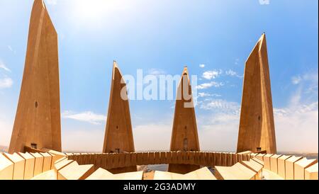 Point d'observation du Monument de l'amitié soviéto-égyptien, Assouan, Égypte. Banque D'Images