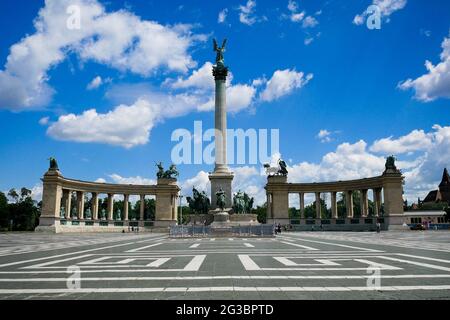 Budapest, Hongrie. 14 juin 2021. Vue générale de la place à Budapest pendant le Championnat d'Europe Puskás Aréna à Budagest, Hongrie. Crédit: SPP Sport presse photo. /Alamy Live News Banque D'Images