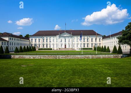 Château de Bellevue (Schloss Bellevue) à Berlin, résidence officielle du Président de l'Allemagne Banque D'Images