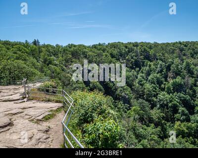 Vue sur le paysage de Harz en allemagne Banque D'Images